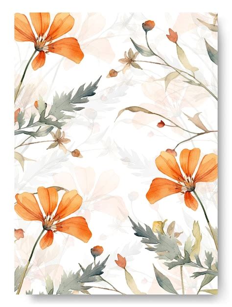 Corner Of Nude Aster Flower Arrangement On Wedding Invitation Background Premium AI Generated