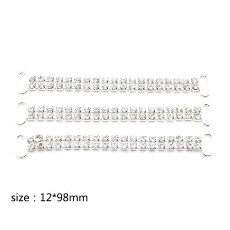Pcs Mm Crystal Bikini Connector Buckle Brass Chain Swimwear Decoration Rhinestone Jewelry