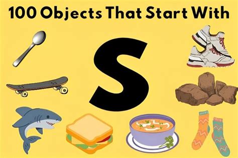 100 Objects That Start With “s” The Extensive S Spelled Item List