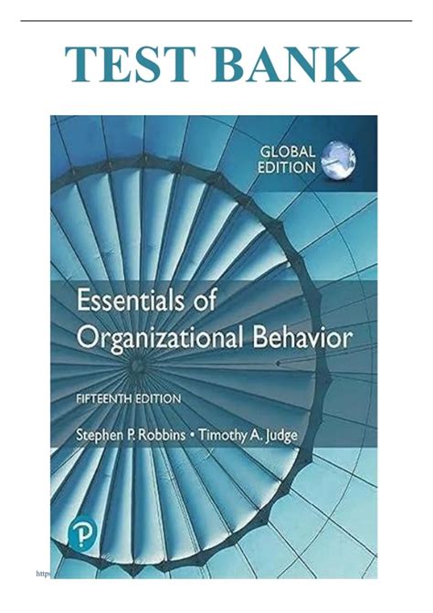 Organizational Behavior Robbins Judge Test Bank 5