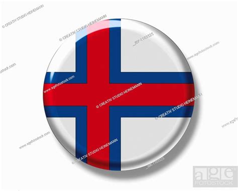 Button Flag Of The Faeroe Islands Stock Photo Picture And Royalty