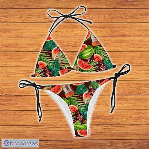 Captain Morgan Watermelon String Bikini Gift Women Beach Summer Banantees