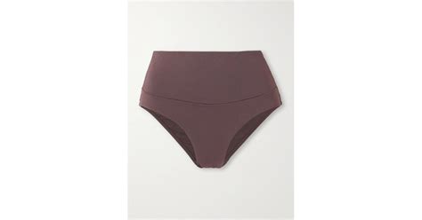 St Agni Recycled Bikini Briefs In Purple Lyst UK