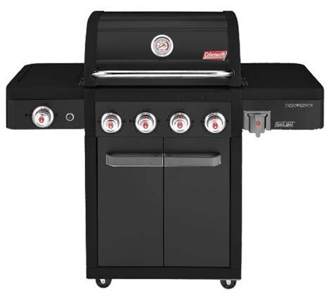 גריל גז רבולושן שחור מגורגר 4 מבערים + כירת גז Coleman קולמן - Coleman ...