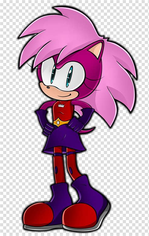 Sonia The Hedgehog Girl In Blue And Red Dress Sonic 710x1126