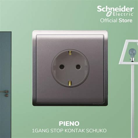 Jual Schneider Electric Pieno Gang Stop Kontak Schuko E S Ls