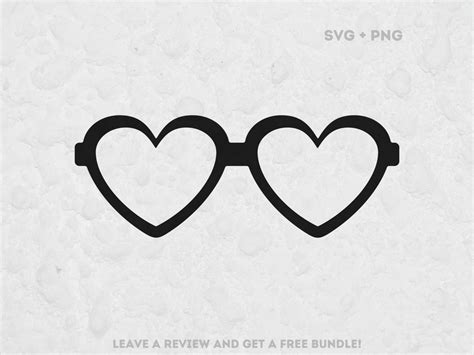 Heart Shaped Glasses Svg Svg Files For Cricut Glasses Clipart Heart Svg Funny Glasses Svg