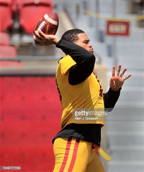 Usc Quarterback And Heisman Trophy Winner Caleb Williams Practices