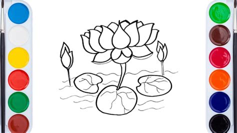 How To Draw A Lotus Step By Step Easy Lotus Flower Drawing National