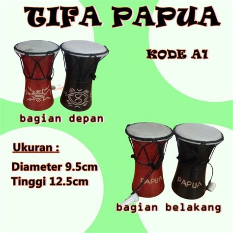 Tifa Papua Hiasan Alat Musik Gendang Drum Tradisional Bisa Cod Lazada