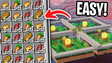 How To Make An Automatic Villager Food Farm Easy Minecraft 120