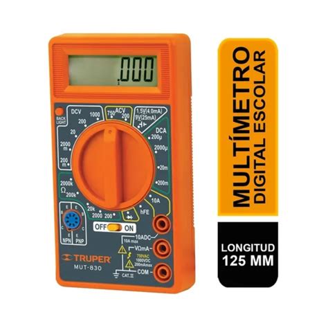 Mult Metro Multitester Escolar Digital Truper Mut Fenix Import Per