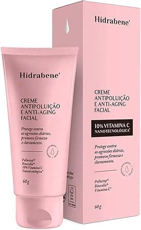 Creme Antipoluição Anti Aging Facial 60g Hidrabene Amazon br