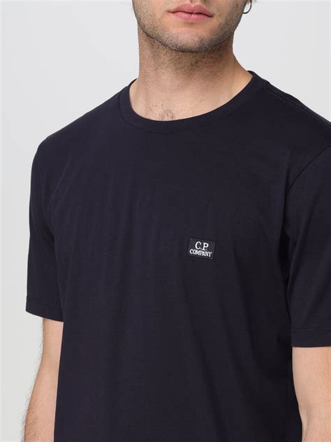 C P Company Outlet T Shirt Men Blue C P Company T Shirt