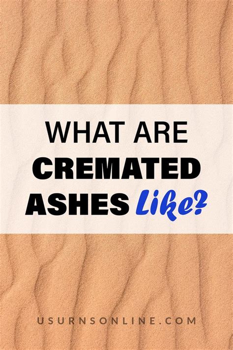 What Do Cremated Ashes Look Like Us Urns Online In 2024 Cremation