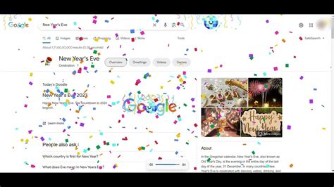 Happy New Year Google Doodle Youtube