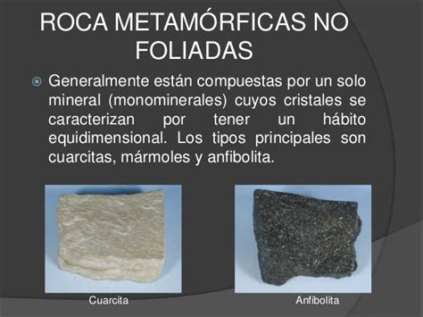 Clasificación De Rocas Metamórficas