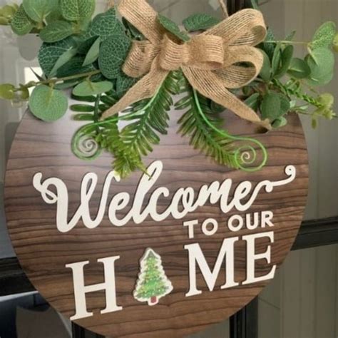 No Brand Not Sure Accents Interchangeable Seasonal Welcome Sign