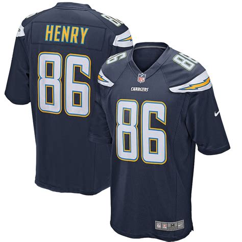 Men's Los Angeles Chargers Hunter Henry Nike Navy Game Jersey