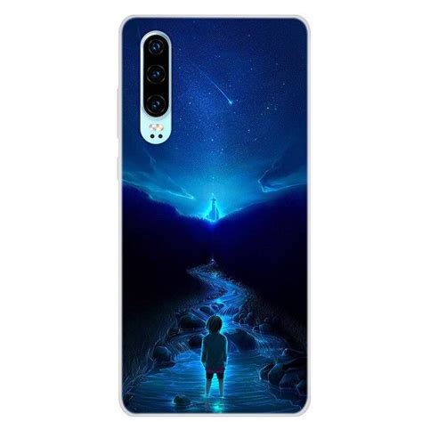 Buy Silicone Phone Case Carton Starry Sky Moon Painted Soft Full Back