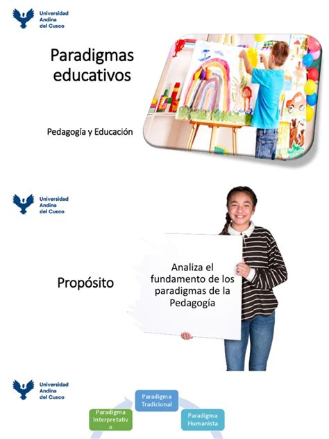 Sesión 3 Paradigmas De La Pedagogía Pdf Aprendizaje