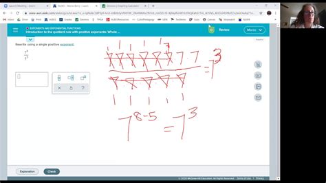 Introduction To The Quotient Rule With Positive Exponents Whole Number