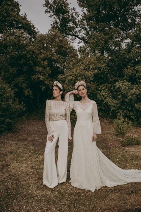 Chic Bridal Outfits For Same Sex Weddings Weddingomania