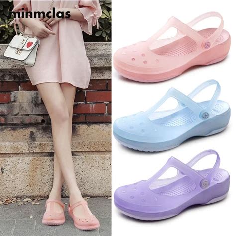 Minmlas Sandalias Para Mujer Zuecos De Jard N Impermeables Zapatillas