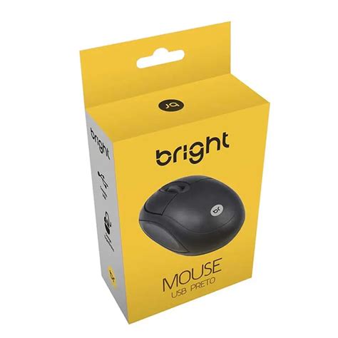 Mouse Usb Basic Ptico Preto Dpi Bright Lupel