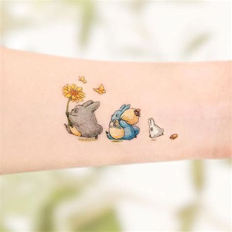 Palette Heemin Won On Instagram Totoro Ghibli Tattoo Cute Tiny