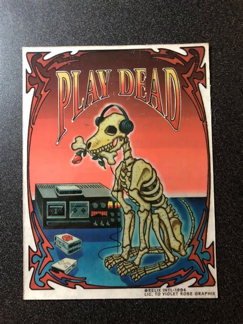 Play Dead Vintage Grateful Dead stickers grateful dead store, grateful ...