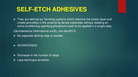 Dentin Bonding Agents