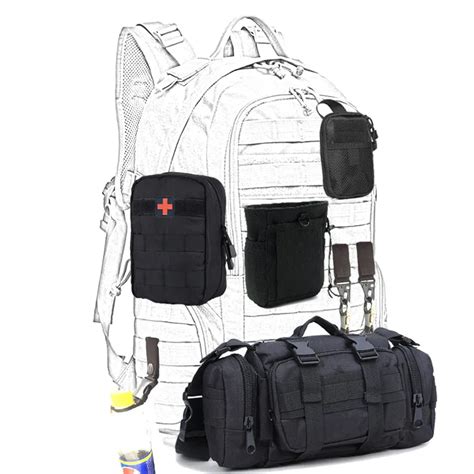 Военная Тактическая Сумка армейский чайник сумка для Molle рюкзак ...