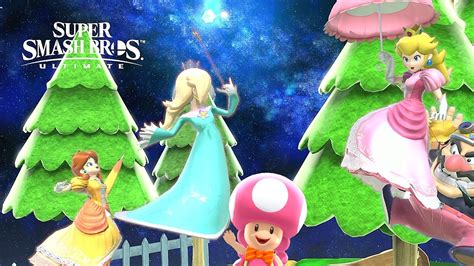 Super Smash Bros Ultimate Peach Daisy And Rosalina Play As A Team CPU