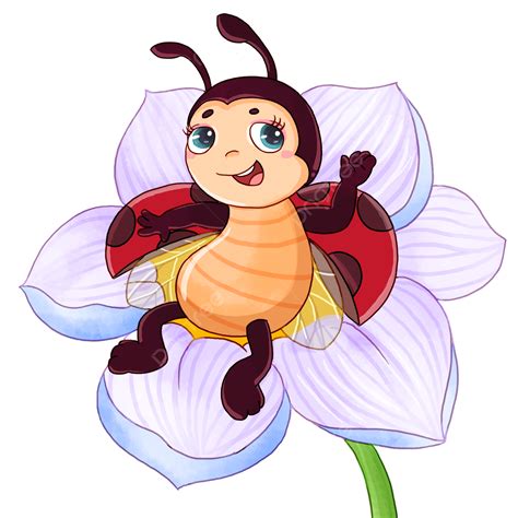 Ladybug Cartoon Png Transparent Ladybug Flower Greeting Cartoon