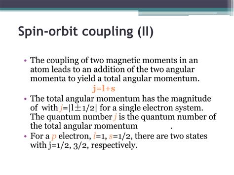 Spectra Of Alkli Element Spin Orbit Interaction And Fine Structer Of