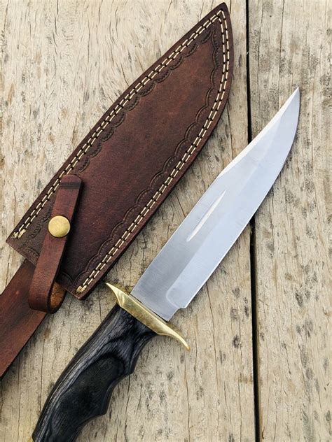 1095 Steel Bowie Knife Custom Forged Knife Anniversary Etsy