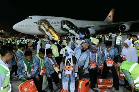 Kloter Pertama Penerbangan Haji Embarkasi Lombok Berjalan Lancar