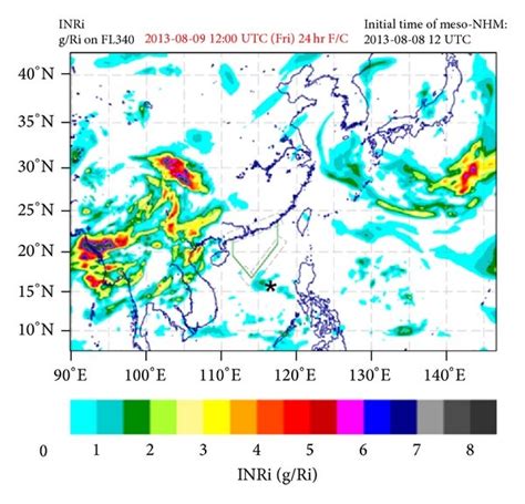 T+24-hour forecast TI (a), DTI (b), VWS (c), and INRi (d) based on NHM... | Download Scientific ...