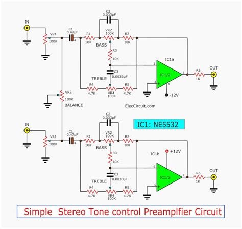 Ne5532 Preamp Circuit Diagram Stereo Headphone Amplifier Cir