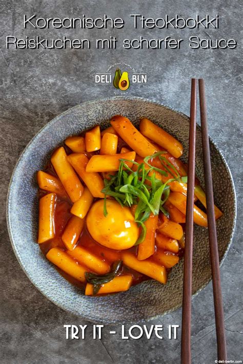 Koreanische Tteokbokki Reiskuchen Mit Scharfer Sauce DELi BERLIN