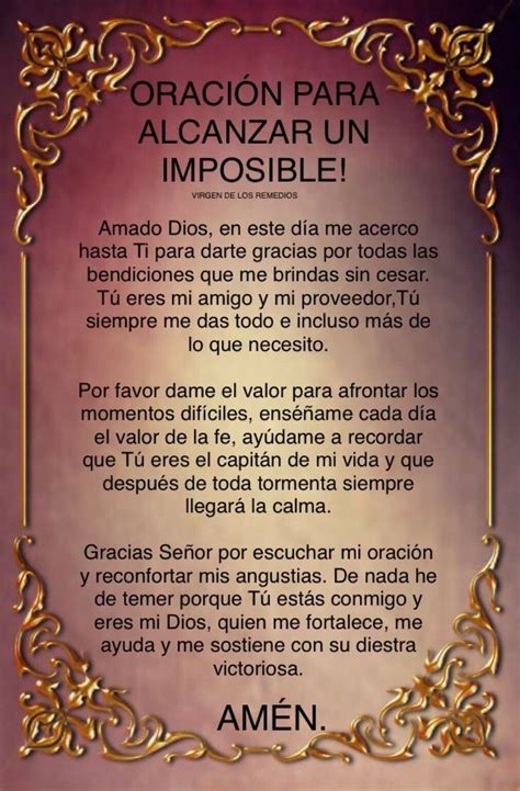 Oración Para Pedir Imposibles Oraciones Religiosas Oraciones Milagrosas Y Poderosas Oraciones