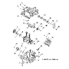 Moteur Carter Moteur Et Vilbrequin Pour Sportsman Efi Esprit