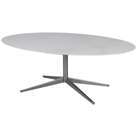 Florence Knoll Marble Oval Dining Table Or Desk For Sale At Stdibs