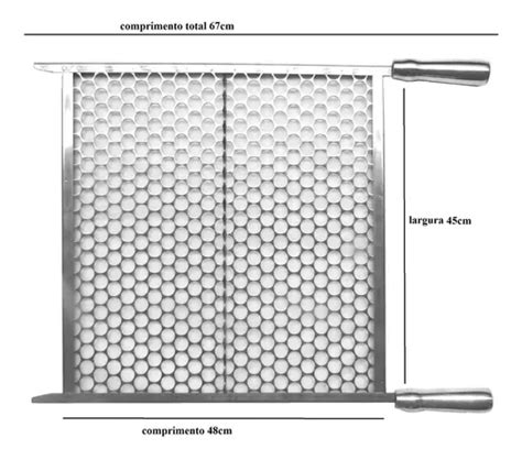 Grelha Moeda Inox Para Churrasco Cm Largura