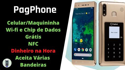 Pagphone O Smartphone Junto Maquininha De Cart O