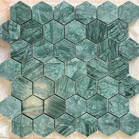 Supply Green Marble Mosaic Tile Wholesale Factory Xiamen VQ Stone Co