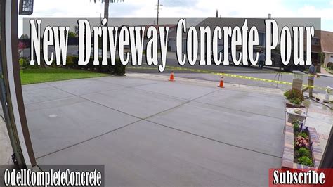 How To Pour A New Clean Concrete Driveway Complete Tear Out Youtube