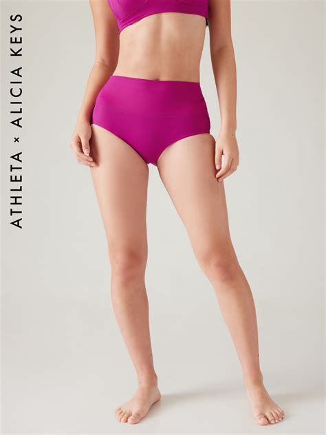 Athleta Keys Daybreak Bikini Bottom Purple 601527012