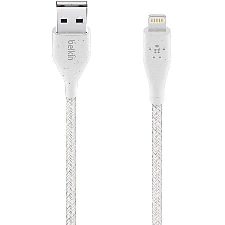 Belkin DuraTek Plus Lightning To USB A Cable With Strap 4 White